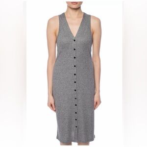 rag & bone Mac Midi Ribbed Knit Sleeveless Dress